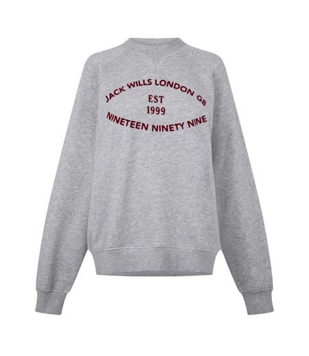 Sweat Motif/style Lettrage Femme Gris Chiné Jack Wills