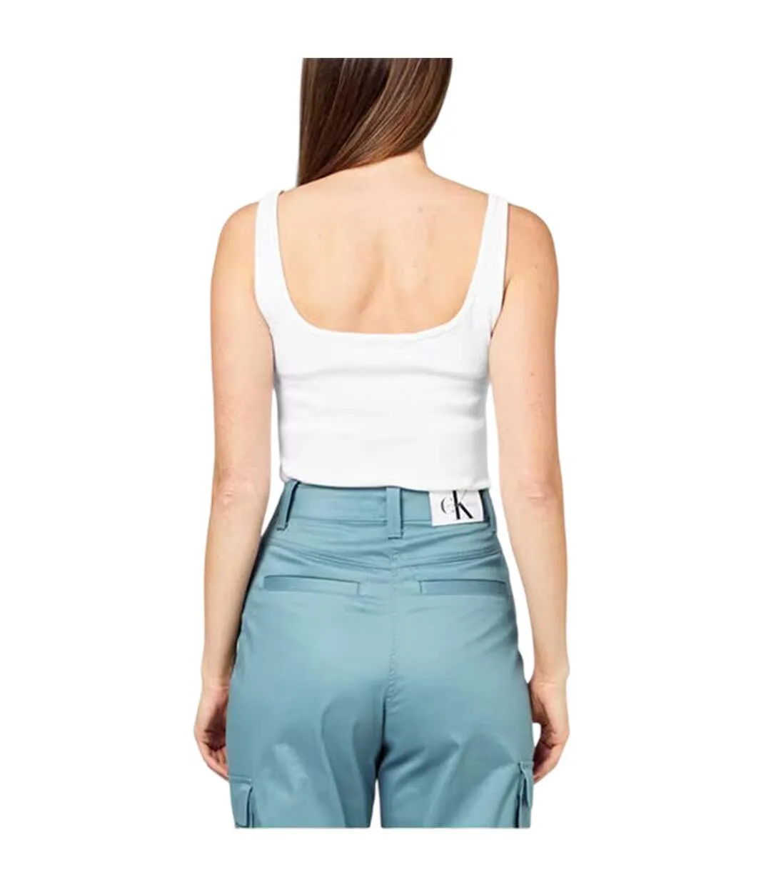 Débardeur Motif/style Monogramme Femme Blanc Calvin Klein-2