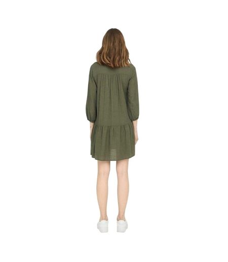 Robe Tunique Motif/style Lacets Femme Olive Only