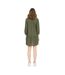 Robe Tunique Motif/style Lacets Femme Olive Only-3