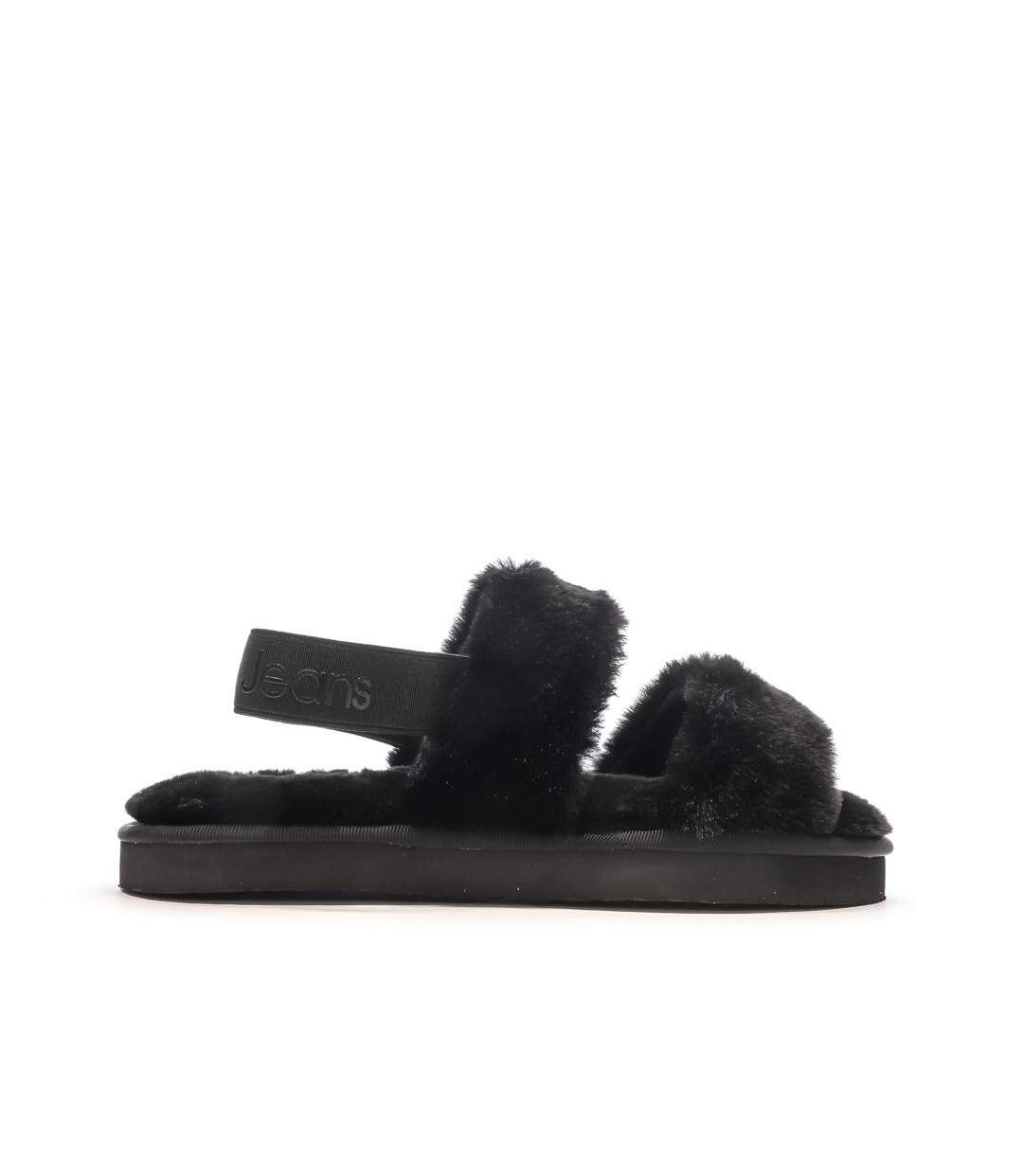 Claquettes noires femme calvin klein jeans home-2