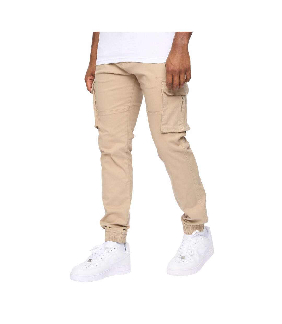 Pantalon À Poches Frentons Homme Beige Gris Crosshatch-2