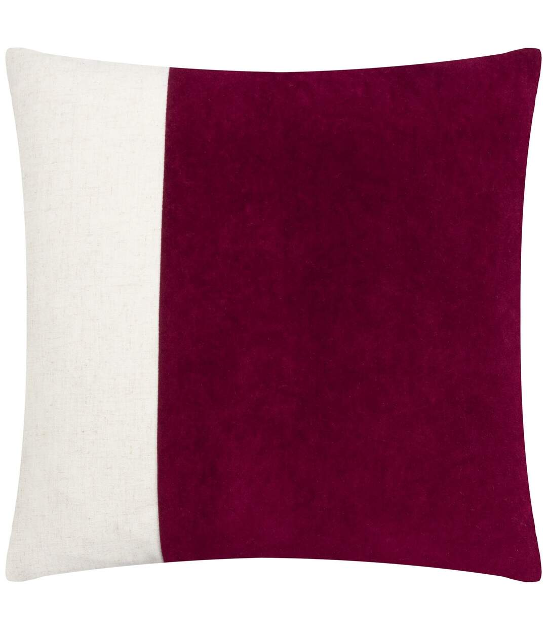 Coba washed velvet cushion cover 50cm x 50cm cherry Furn-1