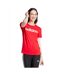 T-shirt Détente Style Logo Essentials Femme Rouge Adidas-1