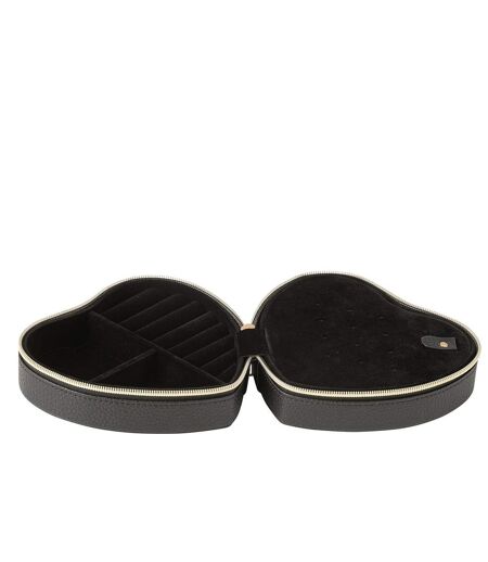 Boîte à Bijoux Cœur Ericka 16cm Noir