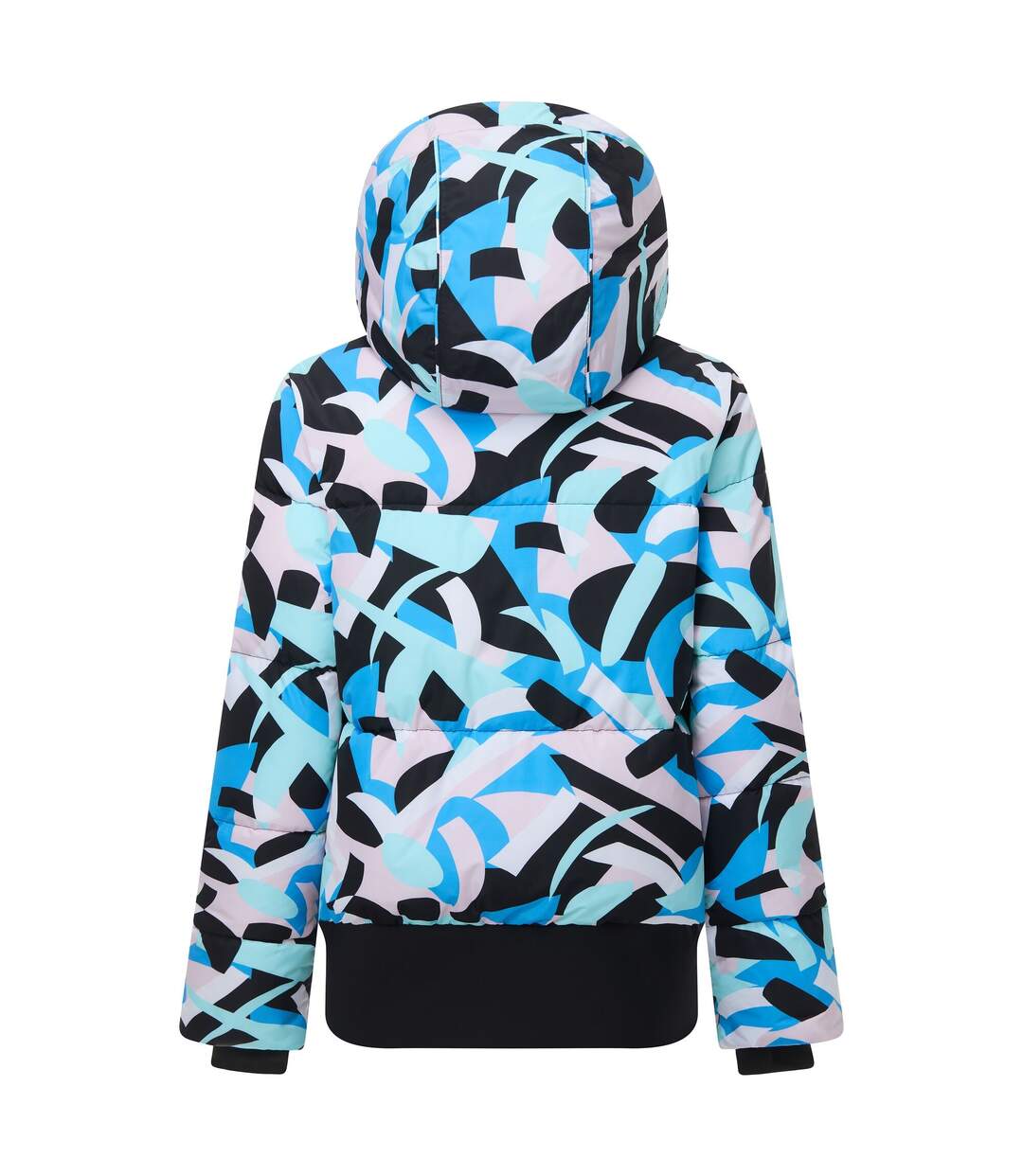 Womens/ladies Glitz Ii Abstract Padded Jacket Elysium Blue Dare 2B-3