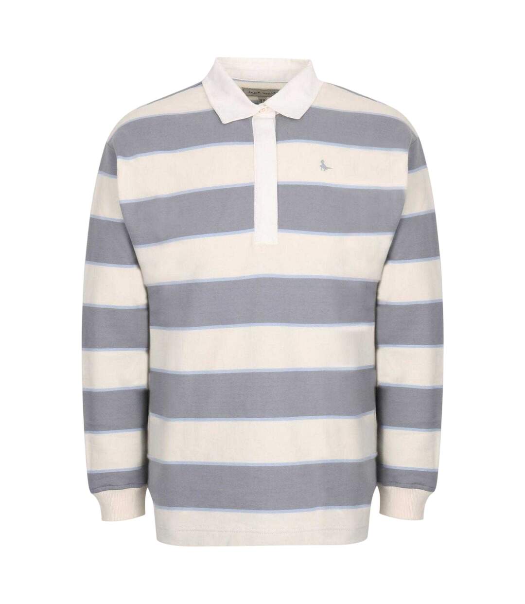 Womens/ladies Stripe Polo Shirt Navy White Jack Wills-1