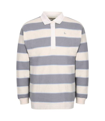 Womens/ladies Stripe Polo Shirt Navy White Jack Wills