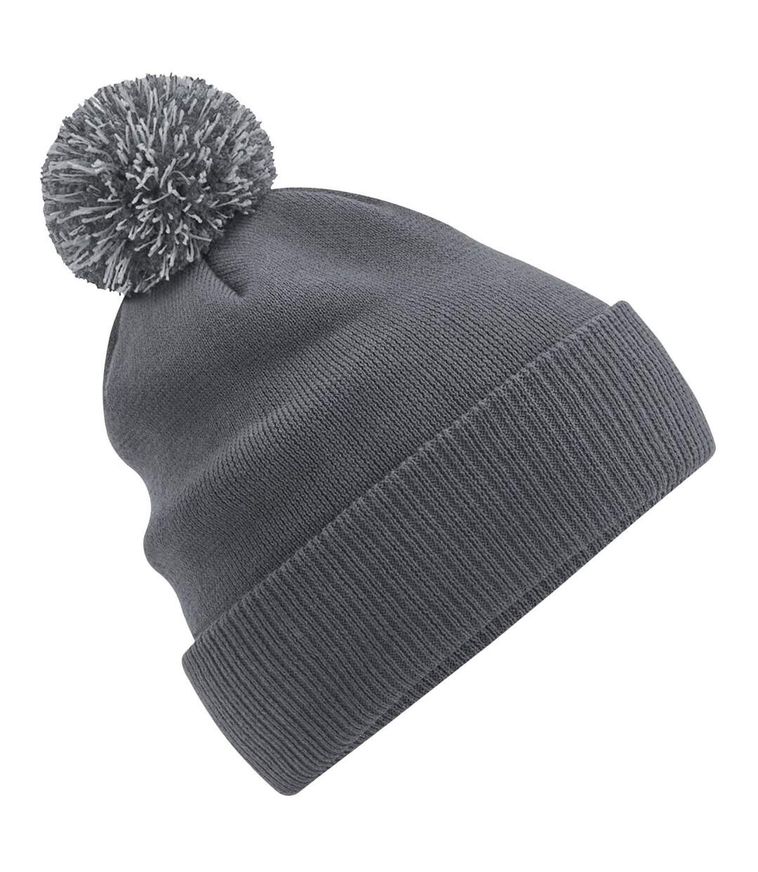 Snowstar Two Tone Recycled Beanie Graphite Grey Light Grey Beechfield-2