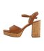 Sandales Jacuzzi Femme Marron Clair Dune London-3
