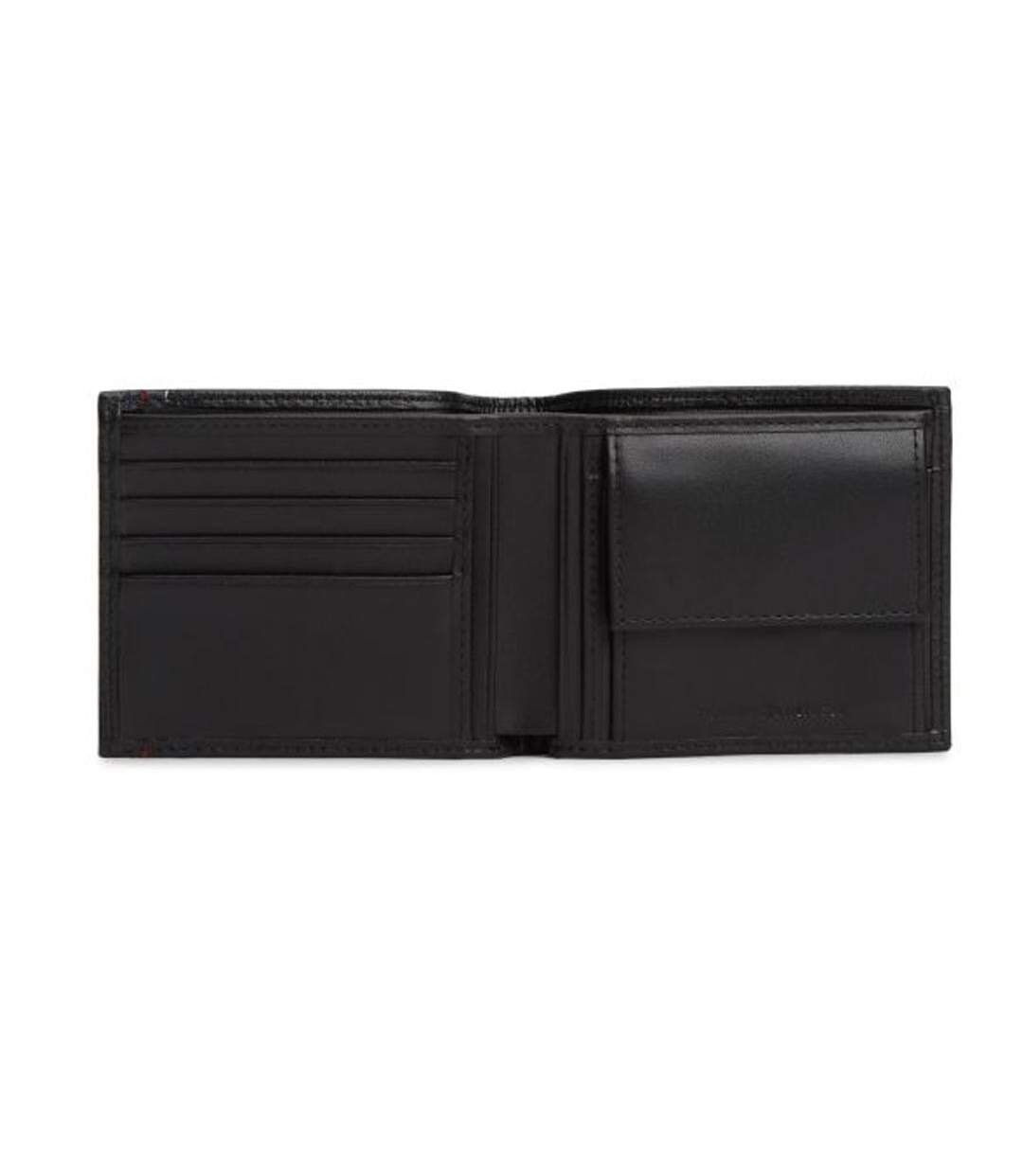 Portefeuille noir homme tommy hilfiger th central cc & coin-2