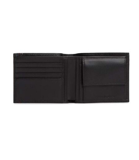 Portefeuille noir homme tommy hilfiger th central cc & coin