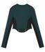 Womens/ladies Lifestyle Formula 1 Long-sleeved Corset Top Green Terrain Puma-3