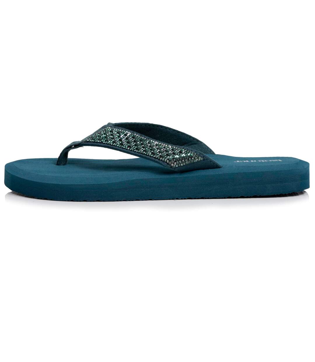 Isotoner Tongs femme sandales plage d'été, semelles eva légères et confortable-4