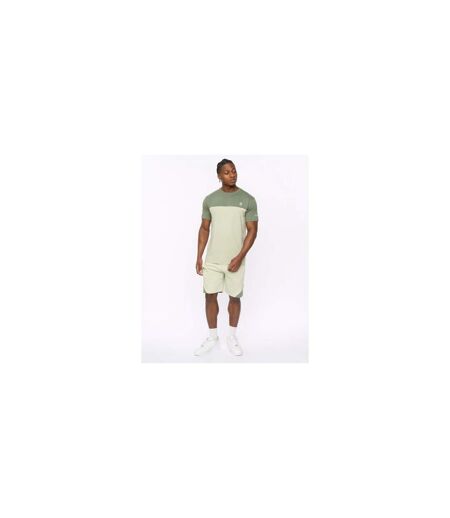 Mens Castlebay Fleece Shorts Light Olive Crosshatch