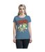 Super Mario - T-shirt - Femme (Bleu) - UTHE352