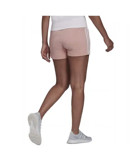 Short Essentials Femme Blanc Rose Adidas