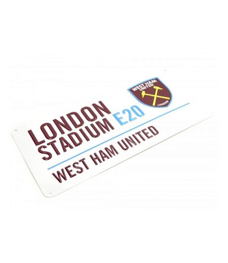 West Ham United FC - Plaque de rue (Multicolore) (Taille Unique) - UTBS1223