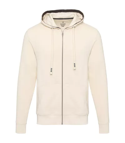 Arora Sweat À Capuche Zippé Homme Beige Elevate