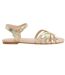 Womens/ladies Lilou Leather Sandals Gold Dune London-1