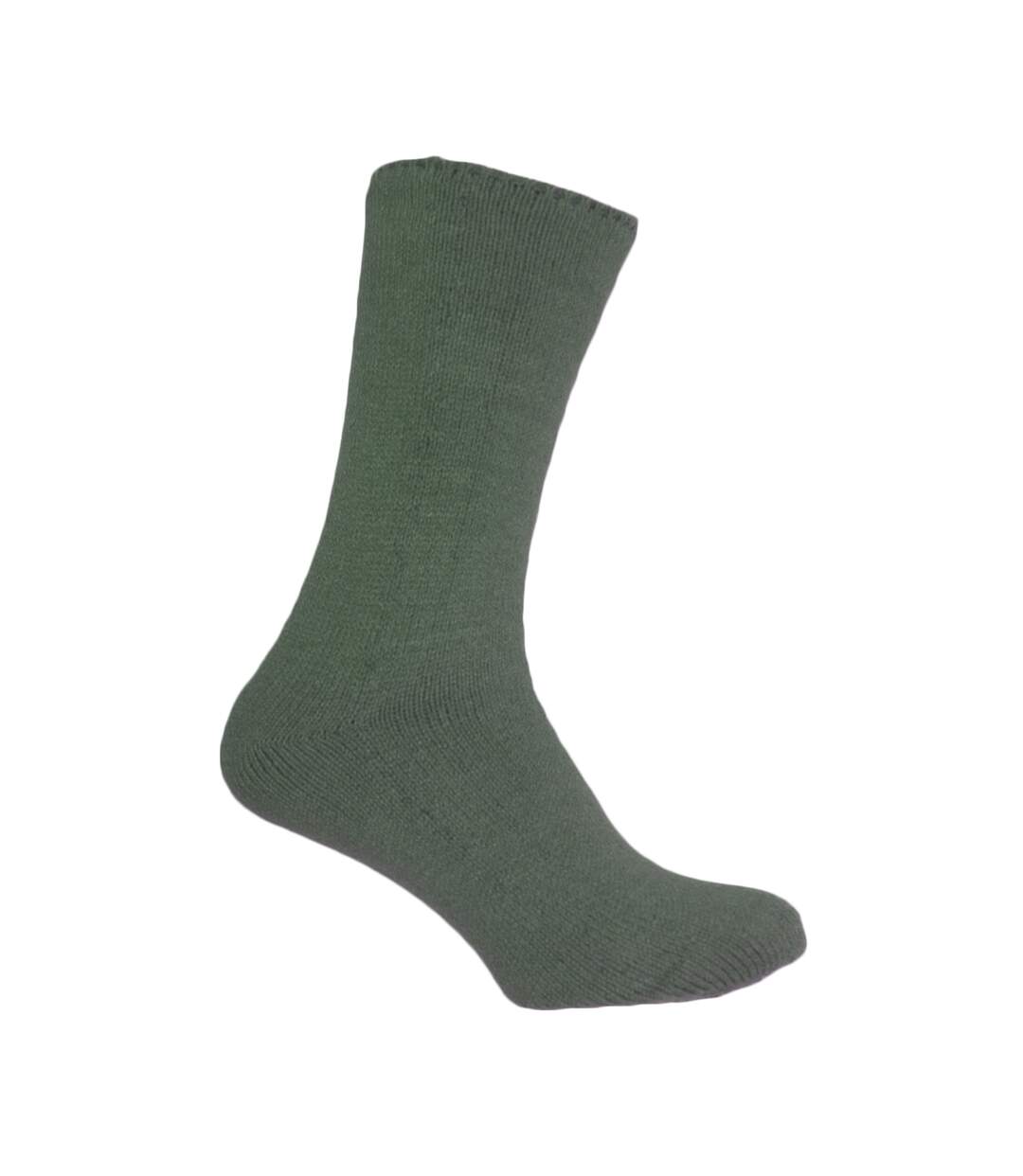 Mens heat for your feet thermal socks khaki Simply Essentials-1