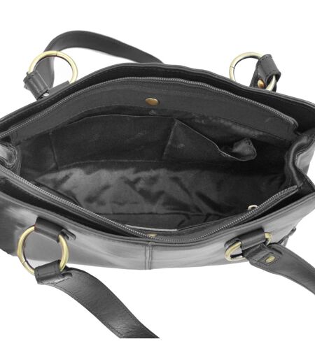 Katana - Sac à main en cuir - noir - 6510