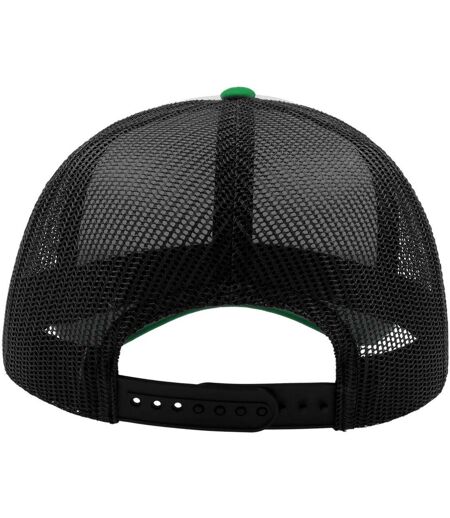 Casquette trucker rapper adulte blanc / noir / vert Atlantis