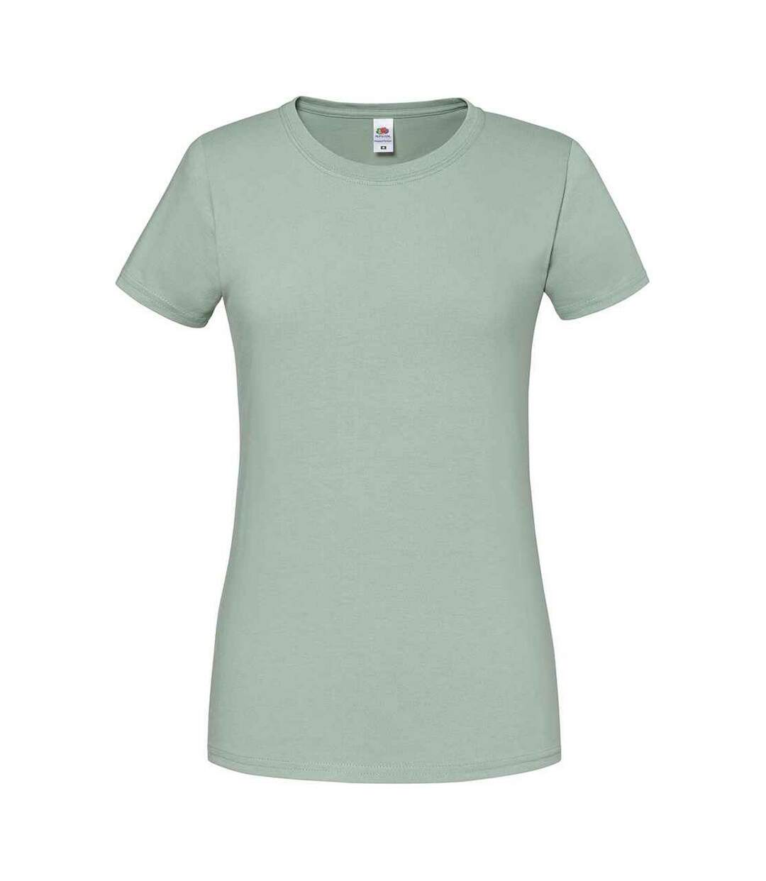 T-shirt iconic femme vert de gris Fruit of the Loom