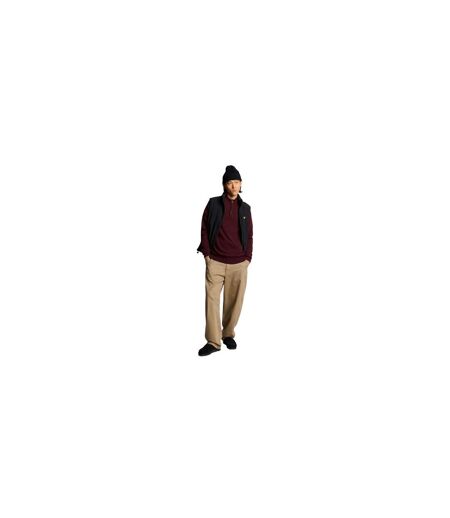 Pull À Coutures Décoratives Sur Manches Homme Rouge Lyle & Scott