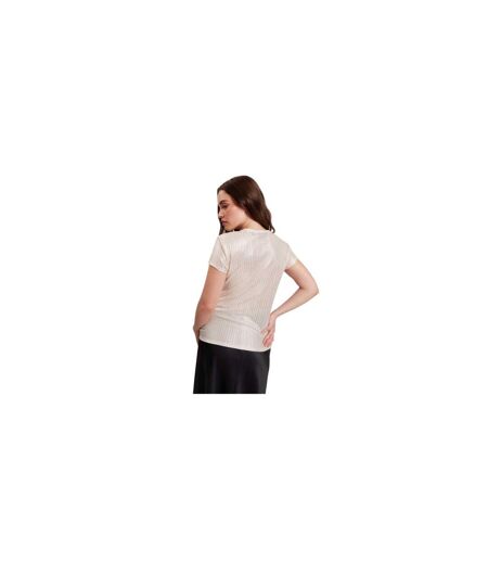 T-shirt Motif/style Métallisé Femme Jaune Or Ted Baker