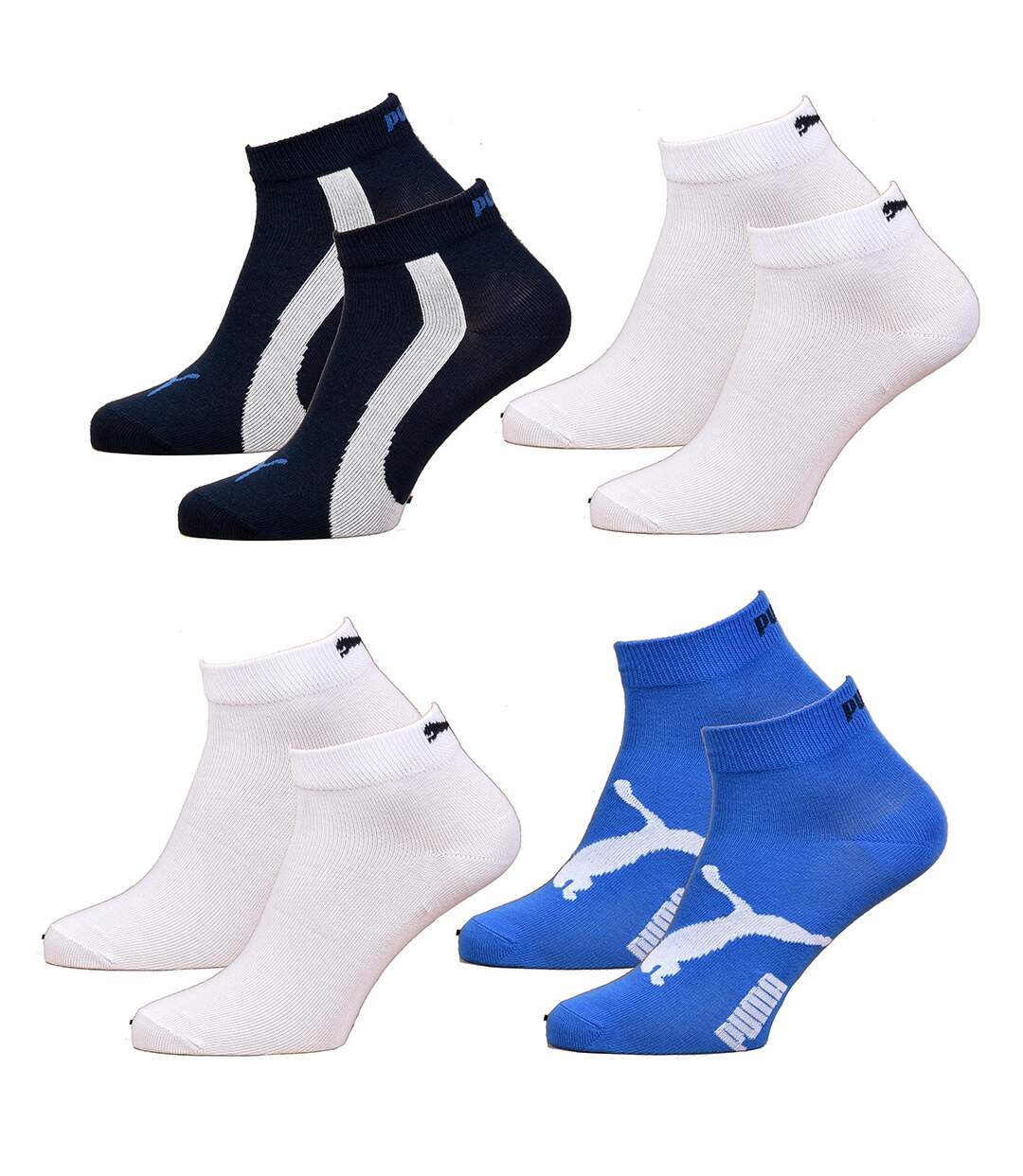 Chaussettes Enfant PUMA Socquettes Tiges 2 Tiers QUARTER Pack de 4 Paires 663 QUARTER