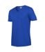 T-shirt À Manches Courtes Et Col En V Homme Bleu Royal Gildan-4