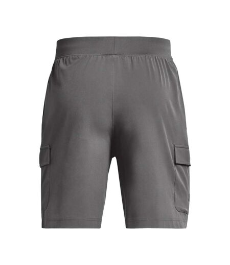 Mens Woven Stretch Cargo Shorts Grey Under Armour