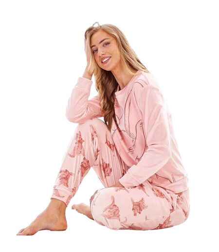 Ensemble De Pyjama Long Manches Longues Femme Pêche Dumbo