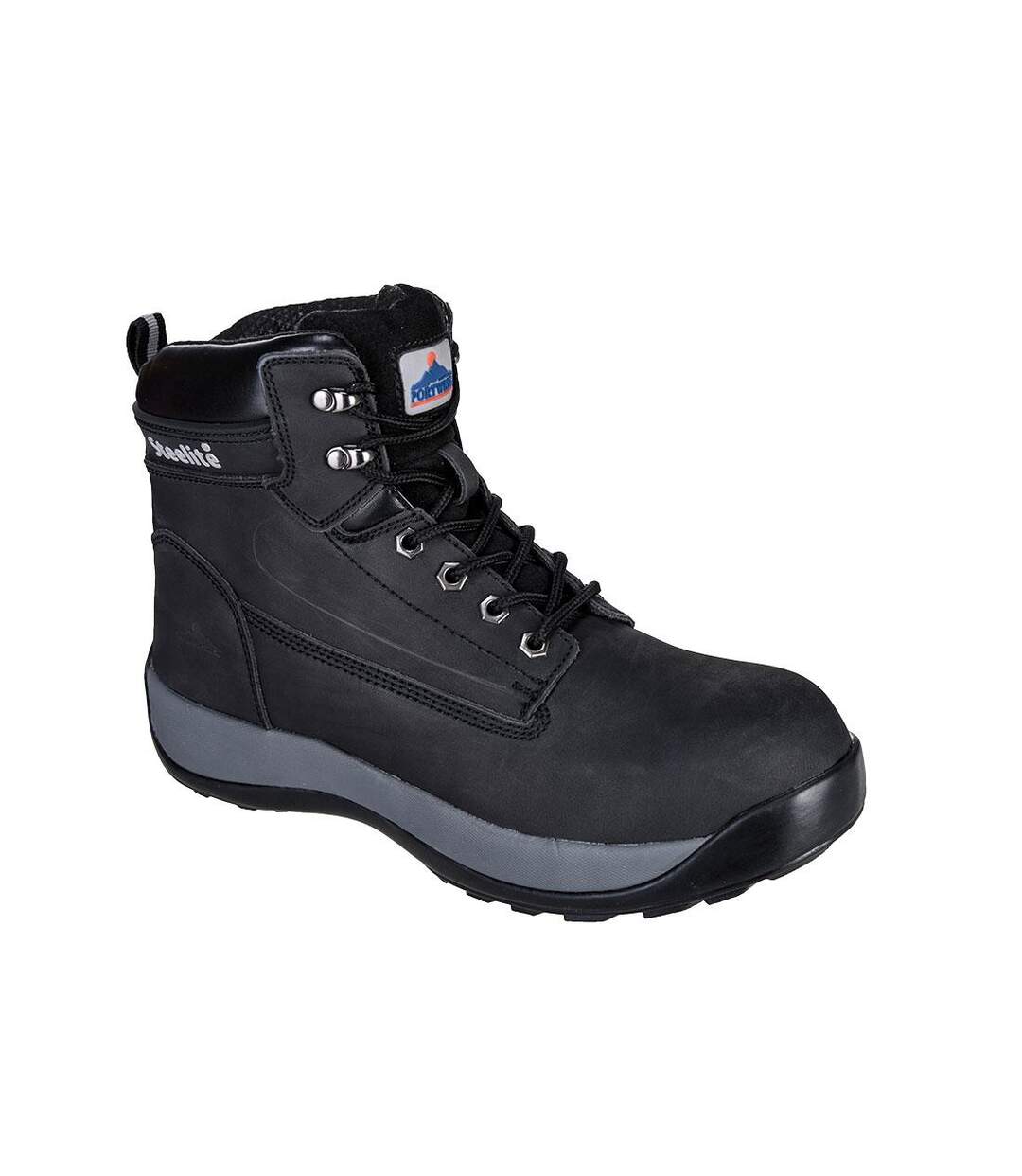 Unisex Adult Steelite Nubuck Safety Boots Black Portwest-1