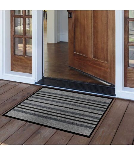 Tapis d'Entrée Anti-Poussière Piano 50x80cm Gris