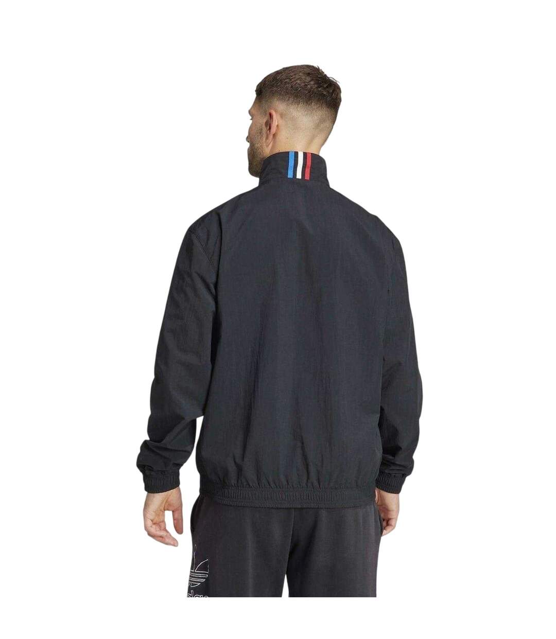 Mens Manchester United Fc Anorak Black Marble Adidas-3