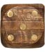 Jeu de Dés Déco Bois 6cm Marron-5