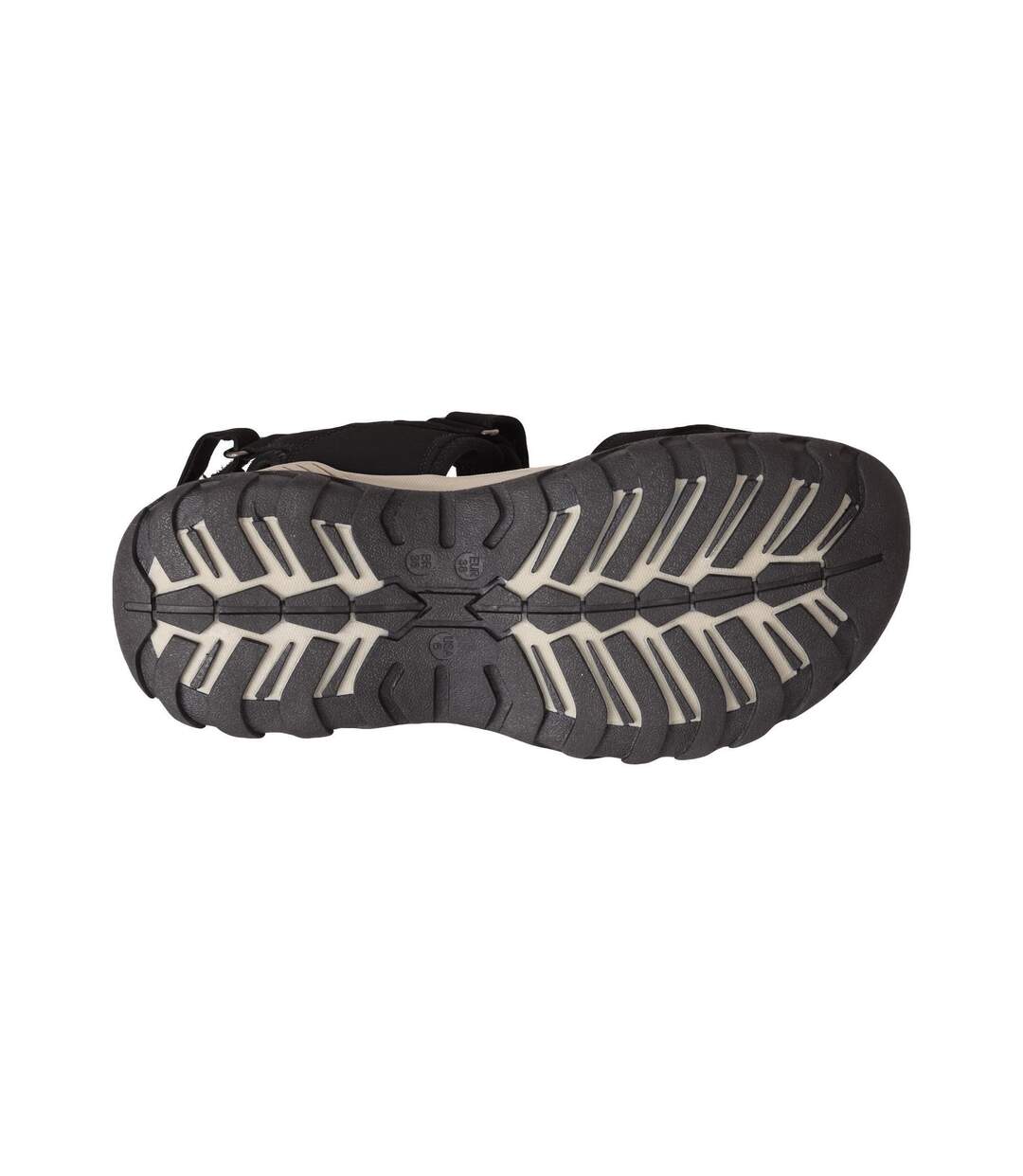 PDQ Womens/Ladies Toggle & Touch Fastening Sports Sandals (Black) - UTDF437-3