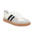 Womens/ladies Retro Stripe Flat Trainers White Grey Where´s That From-2