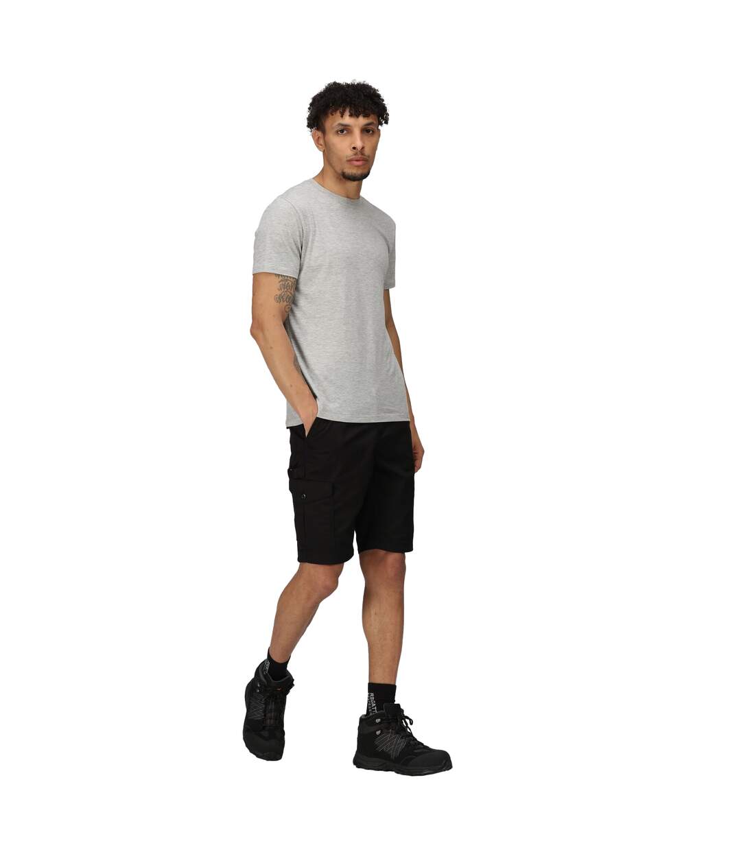 Short À Poches Pro Homme Noir Regatta-1