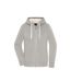 Veste Doubleface Femme Gris Clair Chiné Blanc Cassé James And Nicholson-1
