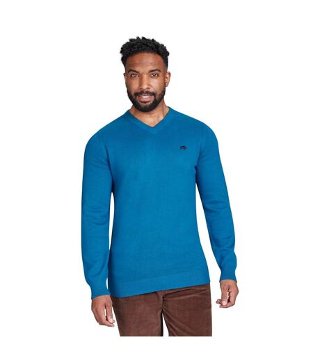 Pull classic homme bleu sarcelle Raging Bull