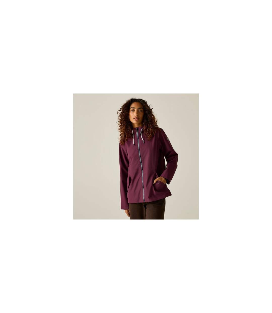 Veste Imperméable À Capuche Bayletta Femme Pourpre Regatta-1
