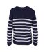 Pull Motif/style Rayé Femme Bleu Marine Blanc Urban Classics-2