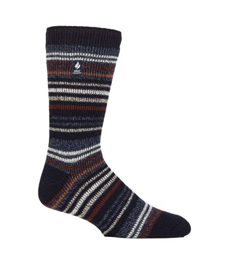 Chaussettes thermiques à rayures pour hommes pour l'hiver