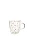 Mug Avec Dessous de Verre Cœur 40cl Transparent-2