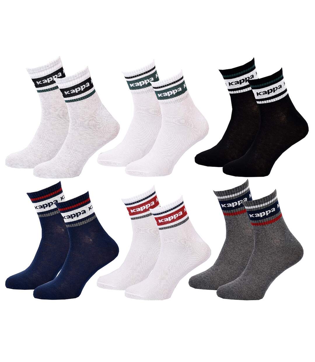 Chaussettes Homme KAPPA 6 paires QUARTER 1759