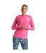 Sweat à capuche sprint city femme rose bonbon chiné Dare 2b