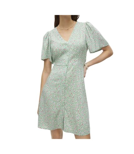 Robe Verte Femme Vero Moda Malba - L